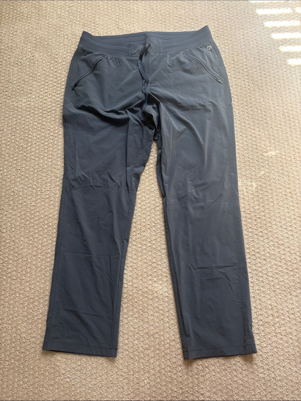 GAP Women's Dark Grayish blue Track Pants with Drawcord